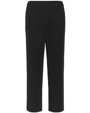 Part Two Schwarze Hose Mit Elastischem Bund Samrapw