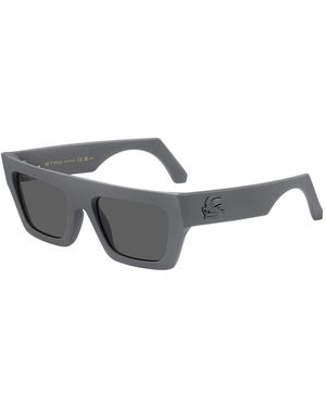 Etro Matte Zonnebril Met Grijze Lenzen - Grijs