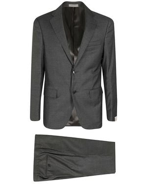 Corneliani Single Breasted Suits - Grey