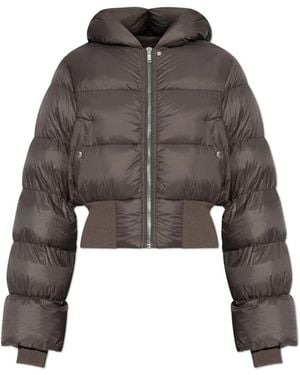 Rick Owens Donsjack Met Capuchon - Bruin