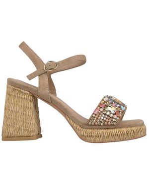Alma En Pena. High Heel Sandals - Metallic