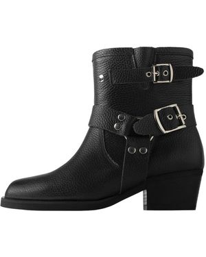 L37 Electric Riff Cowboy Boots - Schwarz