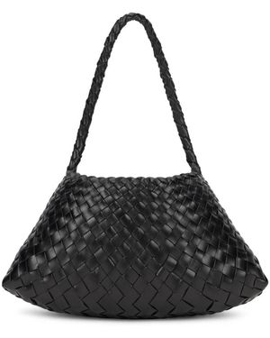 Dragon Diffusion Tassen ,Zwart ,Leer Gevlochten Tote Bag