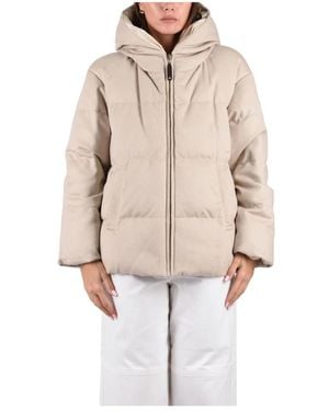 Max Mara Jassen ,Polyester Omkeerbaar Gewatteerd Jack - Naturel