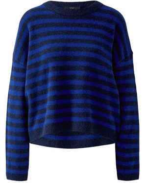 Ouí Rundhals-Strickpullover - Blau
