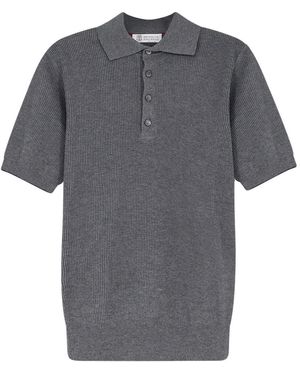 Brunello Cucinelli Round-Neck Knitwear - Grey