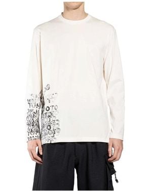 Y-3 Long Sleeve T-Shirts - White