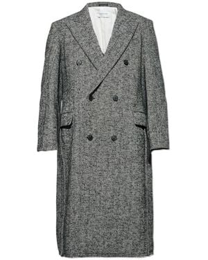 Lanvin Herringbone Pattern Coat - Grau