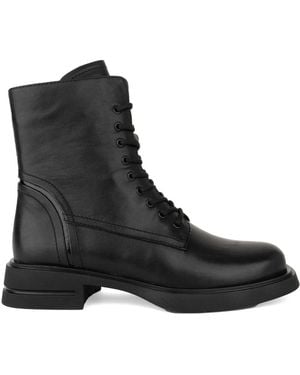 Linda Baumann Lace-Up Boots - Black