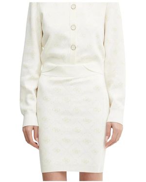 Guess Sarah Mini Rok - Wit
