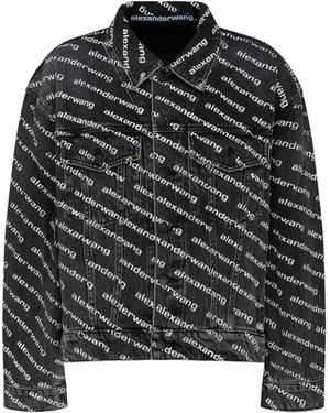 Alexander Wang Jassen ,Grijs ,Katoen Stijlvolle Jassen Voor Mannen En Vrouwen - Zwart