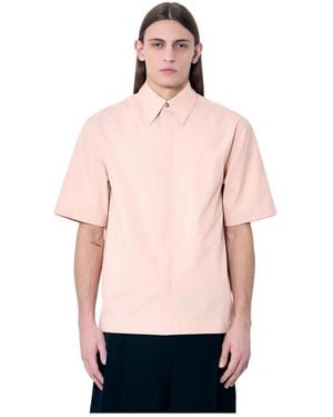 Jil Sander Short Sleeve Shirts - Pink