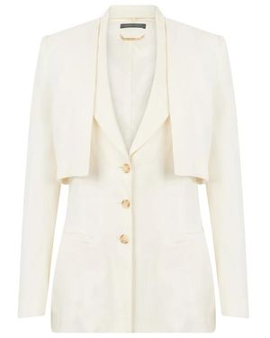 Alberta Ferretti Blazers - Blanco