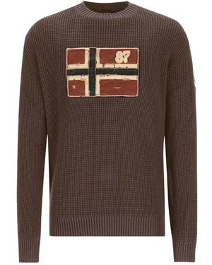 Napapijri Truien & Vesten ,Bruin ,Archive Knit