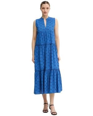 Lola Casademunt Schick Besticktes Midikleid - Blau