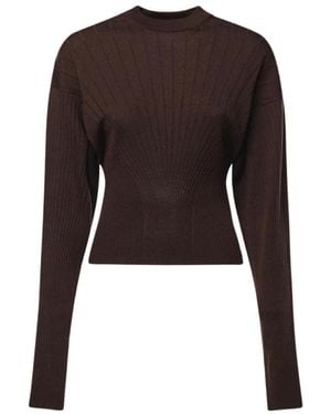 Sportmax Round-Neck Knitwear - Noir