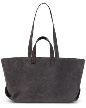 A.P.C. Wildleder-Einkaufstasche - Schwarz