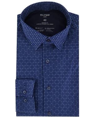 Olymp Casual Shirts - Blauw
