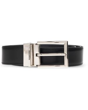 DSquared² Accessoires ,Zwart ,Leer Riem Met Verwisselbare Gespen