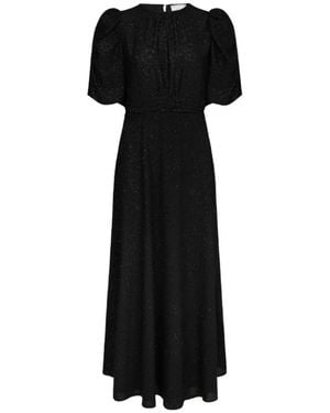 Neo Noir Maxi Dresses - Black