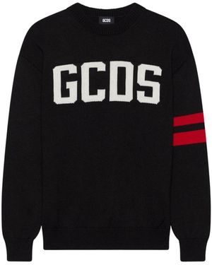 Gcds Regular Logo Sweater - Schwarz