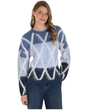 FRANK LYMAN Round-Neck Knitwear - Azul