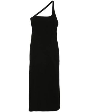 Gauchère Neckholder Midikleid - Schwarz