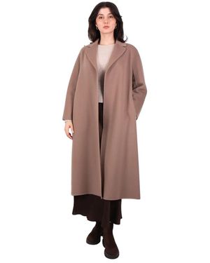 Max Mara Kameel Midimantel Esturia - Bruin