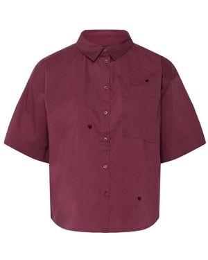 Ichi Overhemden ,Rood ,Blouses & Shirts - Paars