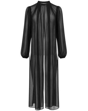 Elisabetta Franchi Overhemden ,Zwart ,Polyester Blouse