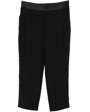 Hanita Cropped Trousers - Black