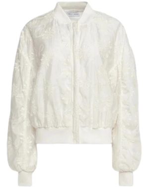 WEILI ZHENG Bomber Jackets - Bianco