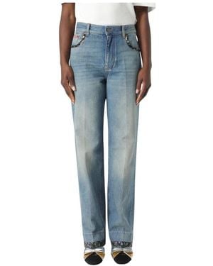 Valentino Straight Fit Jeans - Blue