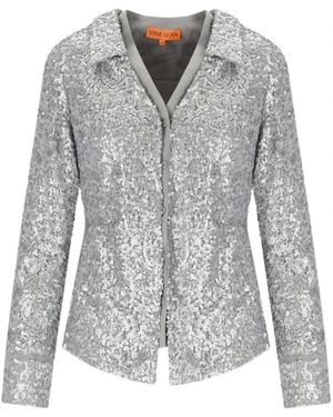 Stine Goya Graues Pailletten Elegantes Hemd