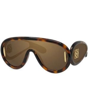 Loewe Authentische Anagramm Brille, Premium Qualität - Braun