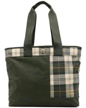Barbour Patchwork Tote Bag - Groen
