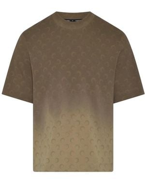 Marine Serre Faded Moon Jersey Relaxed T-Shirt - Natur