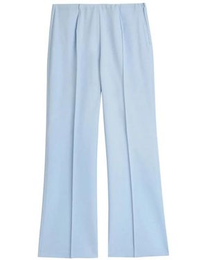 Sand Wide Trousers - Bleu