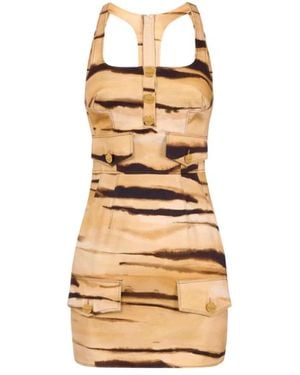 Elisabetta Franchi Short Dresses - Metallic