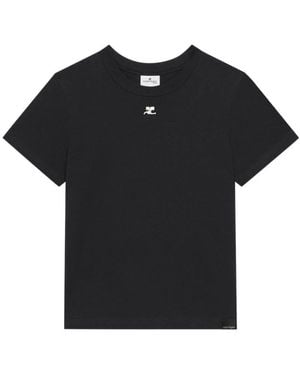 Courreges Tops ,Zwart ,T-Shirts