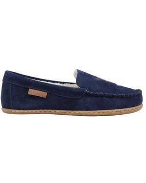 Ralph Lauren Collins Bear Slippers - Blauw