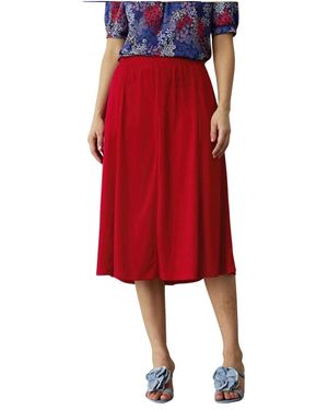 iN FRONT Midi Skirts - Rosso