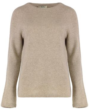 Max Mara Round-Neck Knitwear - Natural