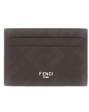 Fendi Shadow Slim Card Holder - Grijs