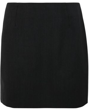 Birgitte Herskind Rokken ,Grijs ,Wol Debby Skirt - Zwart