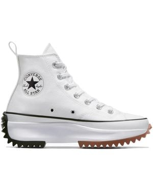 Converse Sneakers boho alte con tomaia all'uncinetto - Bianco