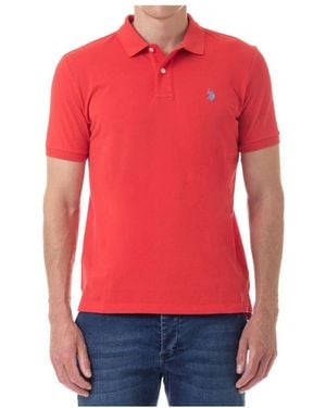 U.S. POLO ASSN. Rotes Polo-Shirt Kurzarm