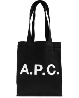 A.P.C. Tote Bags - Nero