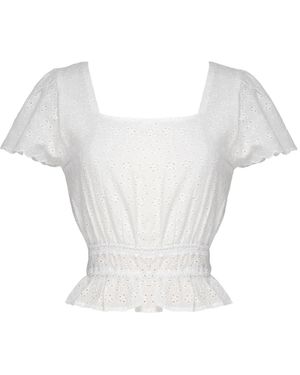 Pepe Jeans Sangallo Katoenen Top - Wit