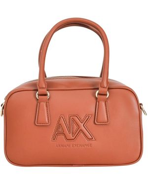 ARMANI EXCHANGE Essentiële Leren Schoudertas - Rood